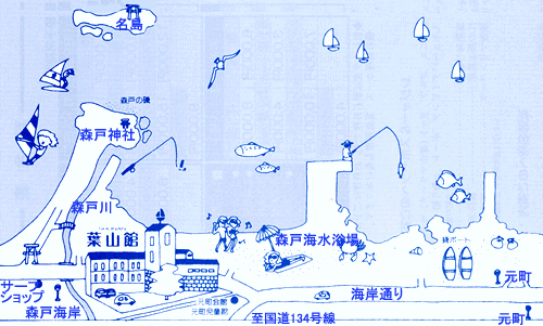 地図：ホテル葉山館＜神奈川県＞