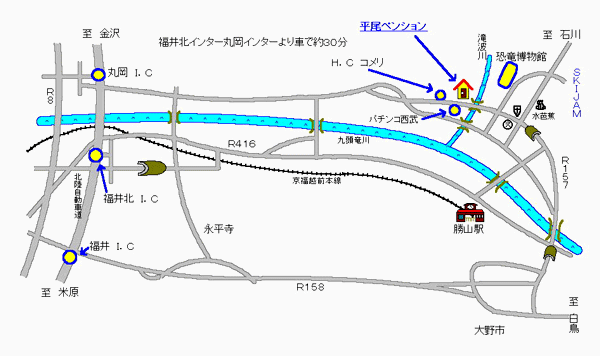 平尾ペンションの地図画像