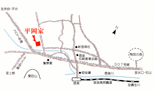 平岡家の地図画像