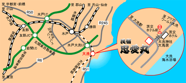 民宿 忠愛丸の地図画像