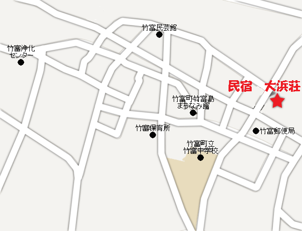 民宿　大浜荘　＜竹富島＞ 地図