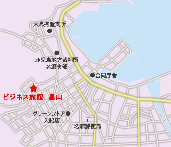 ビジネス旅館　畠山　＜奄美大島＞への概略アクセスマップ