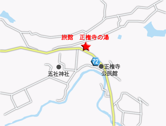 旅館　正権寺の湯 地図