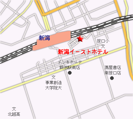 地図：新潟イーストホテル