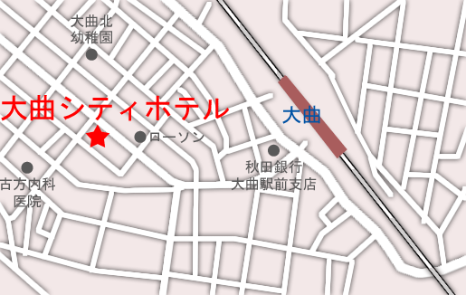 地図：大曲シティホテル