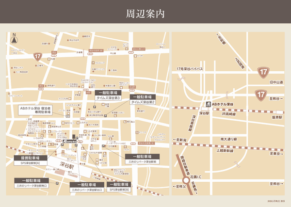 地図：ＡＢホテル深谷