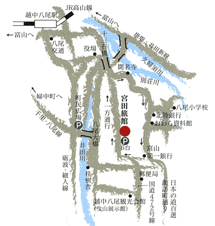 宮田旅館の地図画像