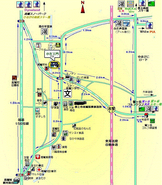 地図：宿Ｃａｆｅレンタル　小左ェ門