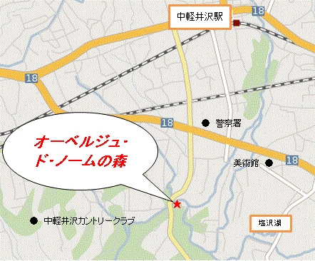軽井沢ノームの森 地図