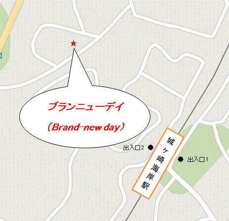 伊豆高原の小さな隠れペット宿 ブランニューデイ（ｂｒａｎｄ-ｎｅｗ ｄａｙ）の地図画像