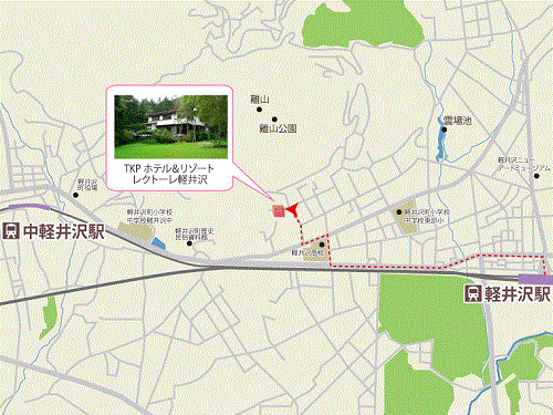 ＴＫＰホテル＆リゾート　レクトーレ軽井沢 地図