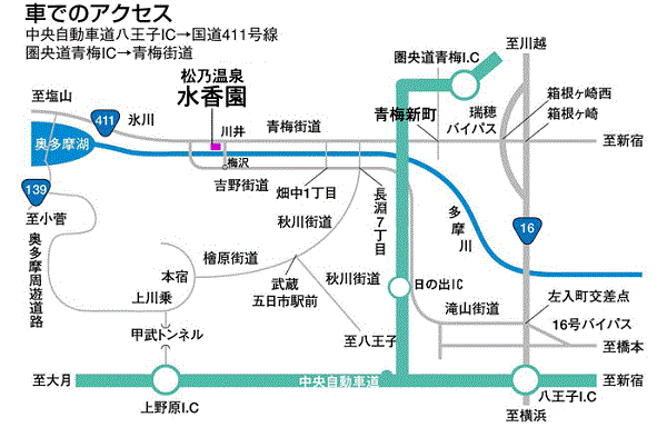 地図：松乃温泉　水香園