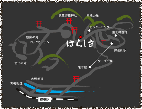 原島荘の地図画像