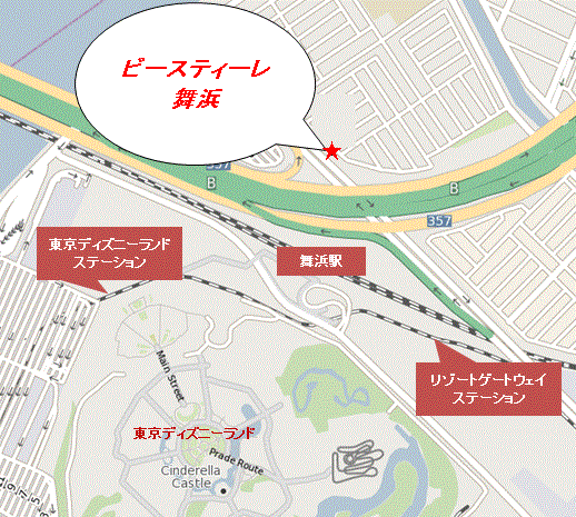 ビースティーレ舞浜 地図