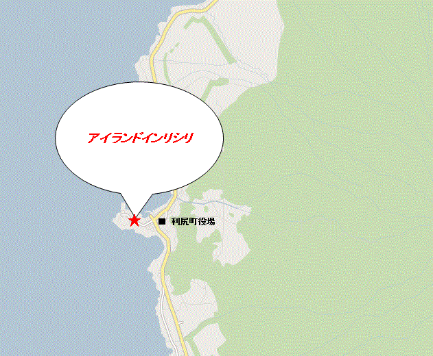 地図：アイランド　イン　リシリ＜利尻島＞
