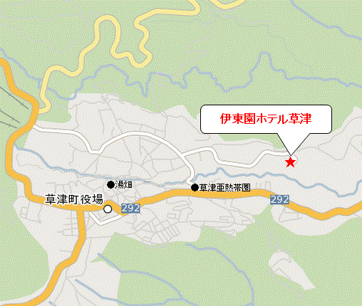 伊東園ホテル草津の地図画像