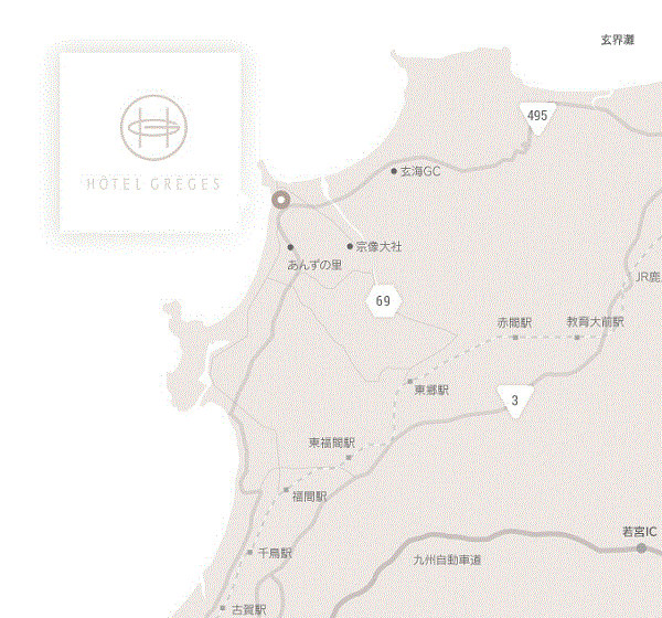地図：オテルグレージュ