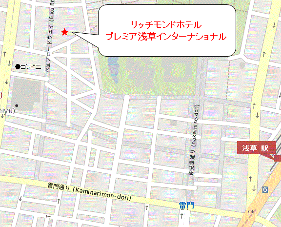 リッチモンドホテルプレミア浅草 地図