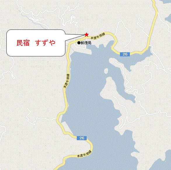 民宿すずや ＜熊本県＞の地図画像