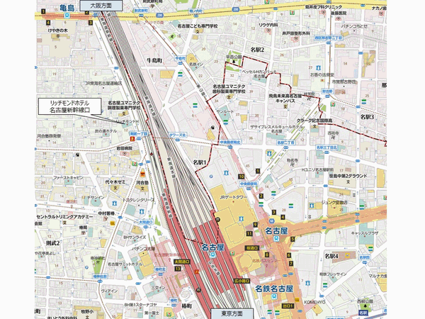 リッチモンドホテル名古屋新幹線口 地図