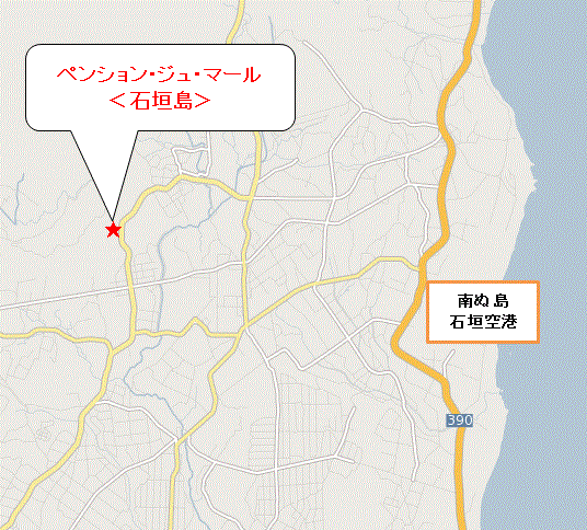 ペンション・ジュ・マール　＜石垣島＞ 地図