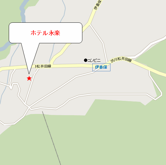 いかほ温泉 ホテル永楽 上州伊香保の地図画像