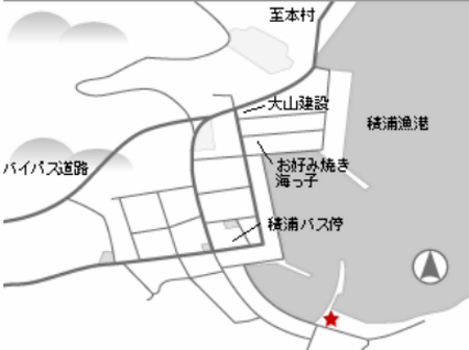 直島 海辺の宿 波へい ＜直島＞の地図画像