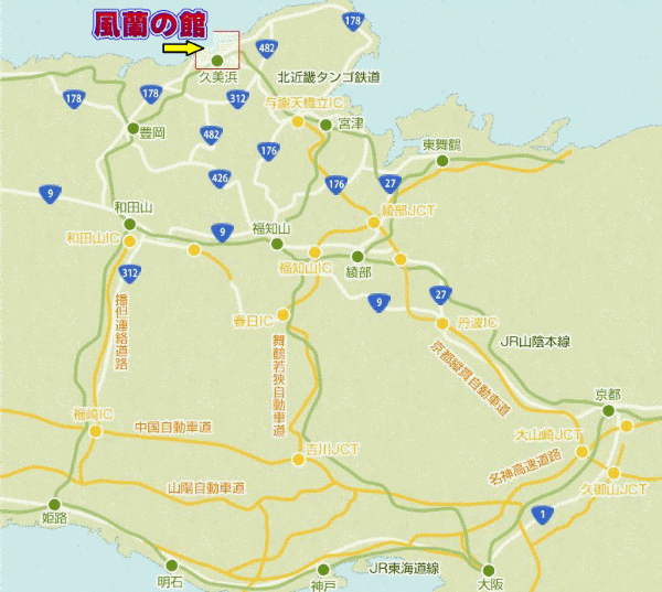 風蘭の館の地図画像