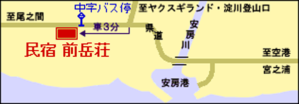 民宿 前岳荘 ＜屋久島＞の地図画像