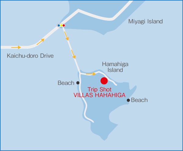 トリップショットヴィラズ・ハマヒガ 地図