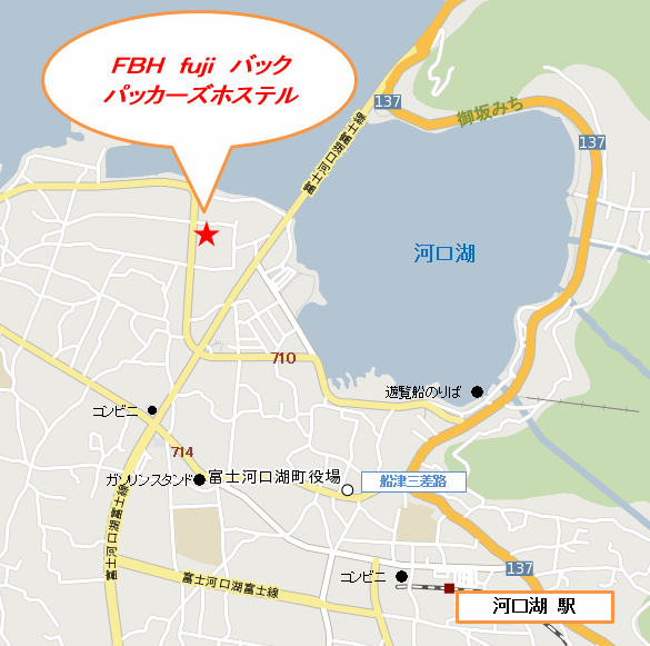 ホステル富士山　ＦＢＨ 地図