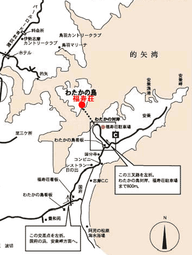天然温泉 風待ちの湯 福寿荘の地図画像