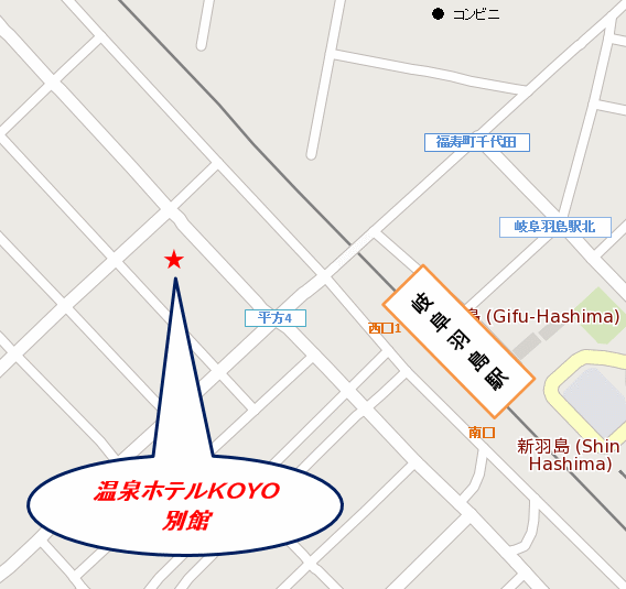 ホテルＫＯＹＯ別館 地図