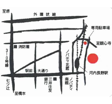 おばな旅館　富貴亭への概略アクセスマップ