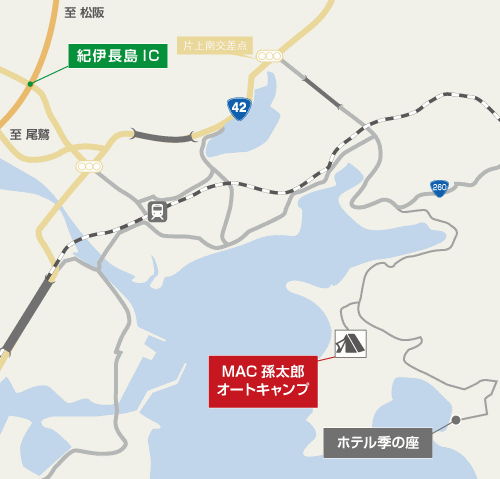 孫太郎オートキャンプの地図画像