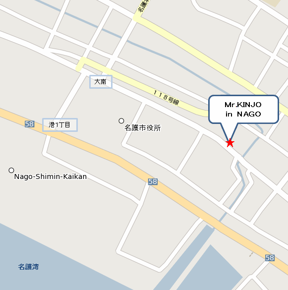 地図：コンドミニアムホテル　リッカ　ｉｎ　Ｎａｇｏ