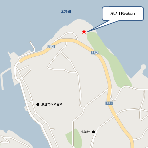 尾ノ上Ｒｙｏｋａｎの地図画像