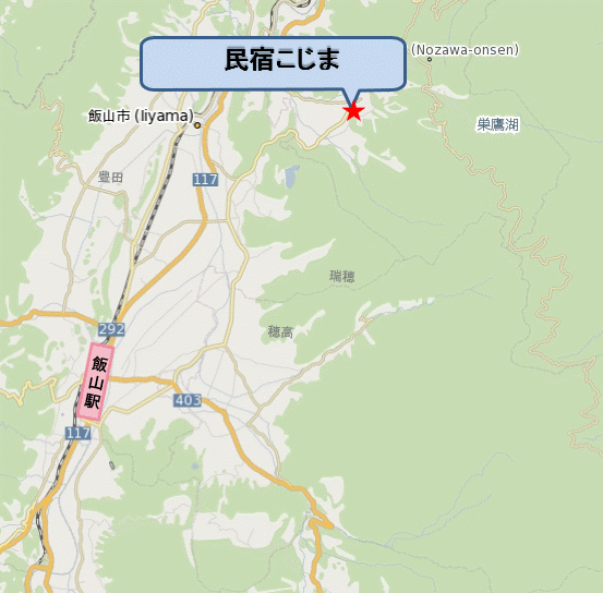 民宿こじまの地図画像
