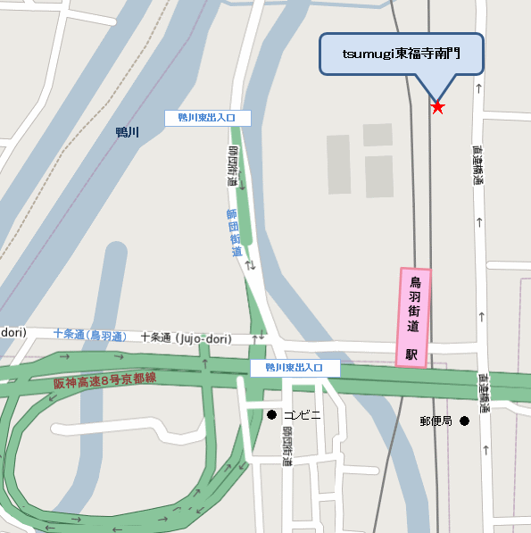 紡　東福寺南門 地図