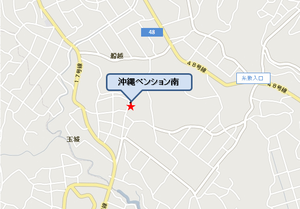 沖縄ペンション南の地図画像