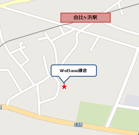地図：ＷｅＢａｓｅ鎌倉