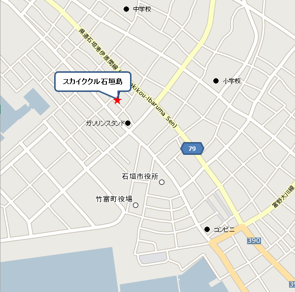 スカイククル石垣島　＜石垣島＞への概略アクセスマップ