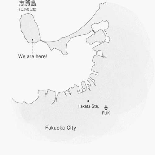 ＺＡＢａＮ（ザバン）志賀島への概略アクセスマップ