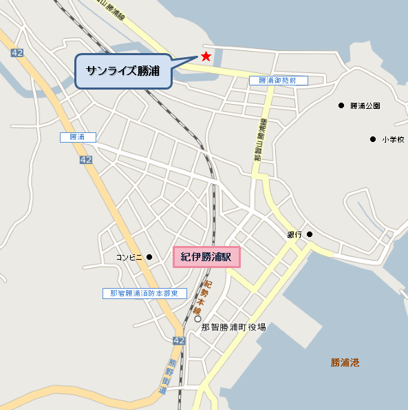 サンライズ勝浦の地図画像