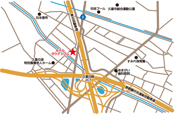 地図：ホテルガウディウム【大人専用１８禁・ハピホテ提携】