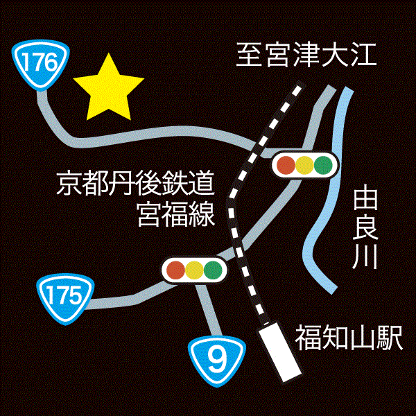 ＨＯＴＥＬ　ＧＥＮ　福知山店【大人専用１８禁・ハピホテ提携】への概略アクセスマップ