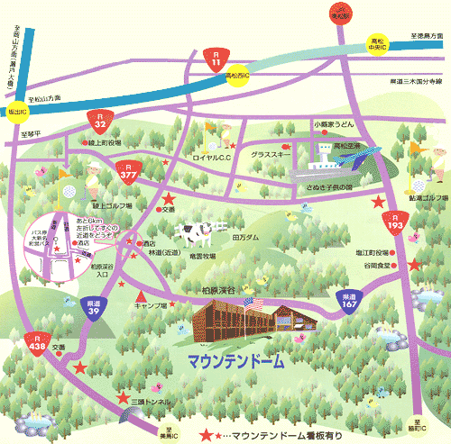 地図：マウンテン・ドーム
