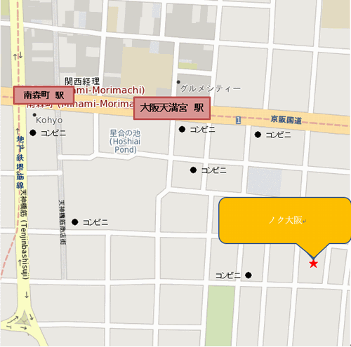 ノク大阪 地図