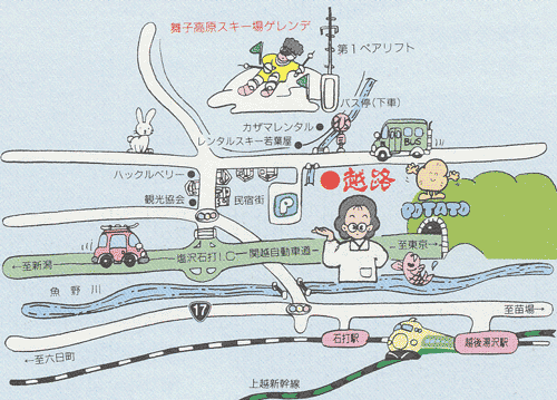 和風いん越路の地図画像