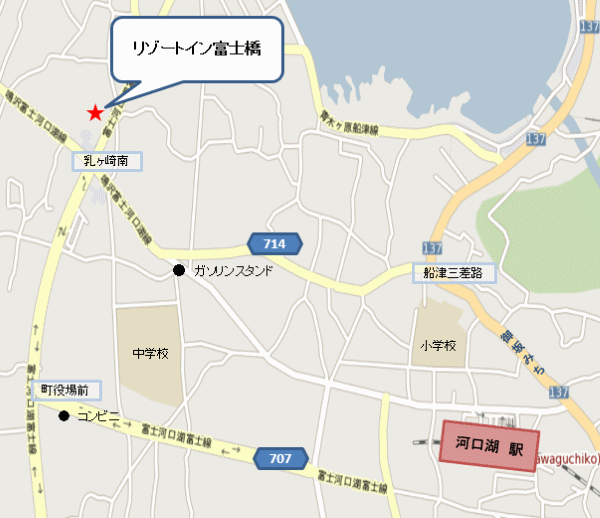 リゾートイン富士橋 地図